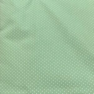 Tricoline Estampado Bolinhas Verde 1×1,5m