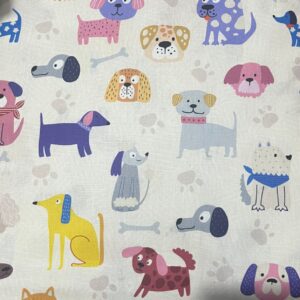 Tricoline Estampado Cachorros 1×1,5m