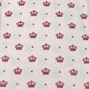 Tricoline Estampado Coroa Rosa (1×1,5m)