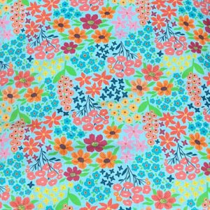 Tricoline Estampado Floral Neon 2 (1×1,5m)